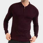 Gestrickter Polo Pullover  - Leo