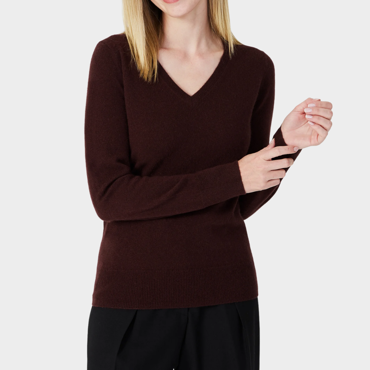 Eleganter V-Ausschnitt Pullover -  Charlotte