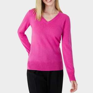 Eleganter V-Ausschnitt Pullover -  Charlotte