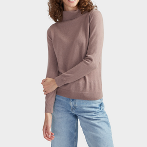 Taillierter Kaschmir-Rollkragenpullover -  Hannah