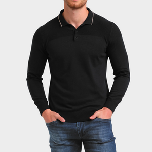 Poloshirt mit langen Ärmeln -  Rafael