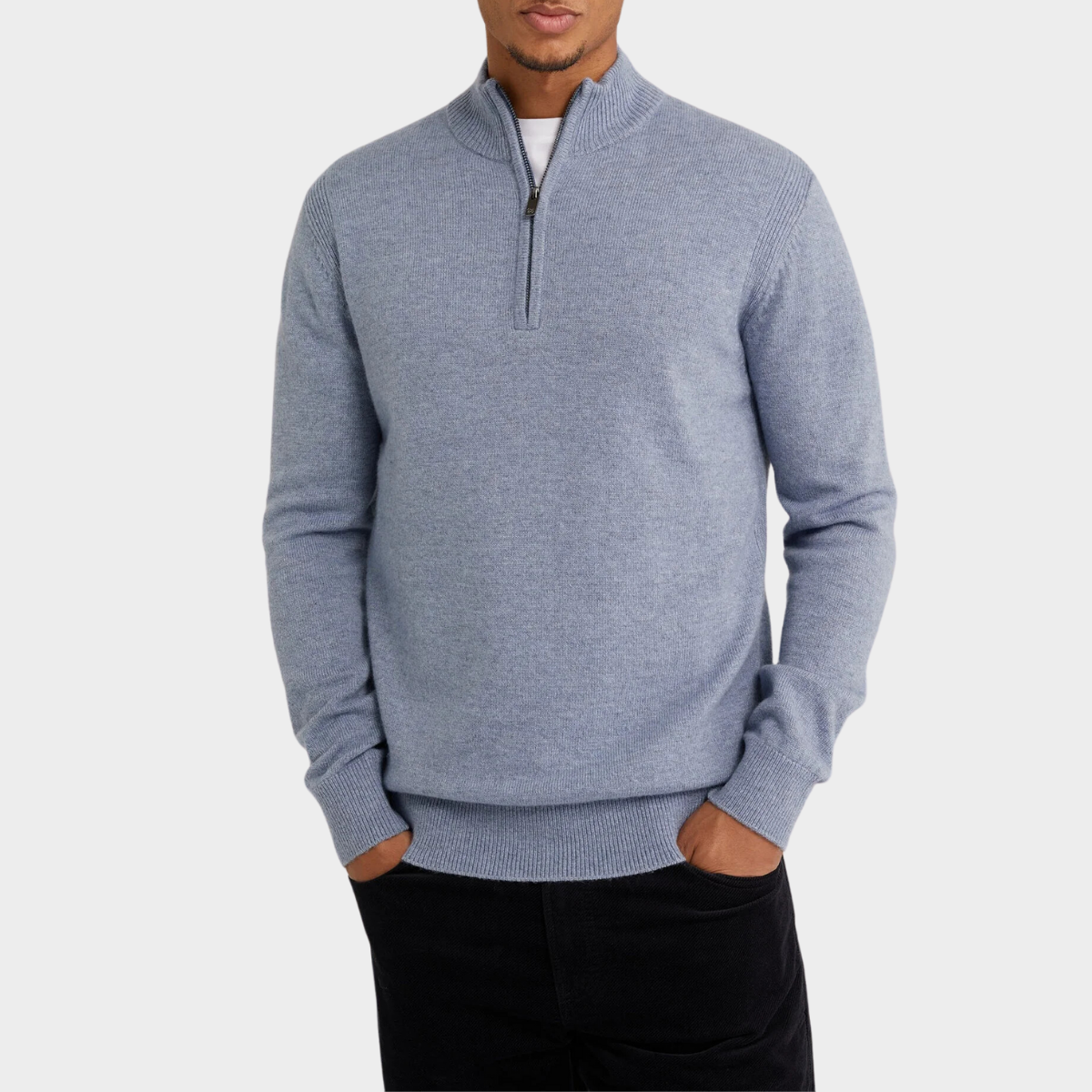 Gestrickter Half-Zip Pullover - Vince