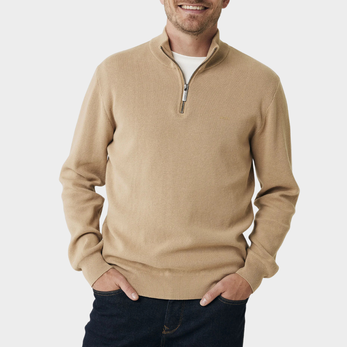 Gestrickter Half-Zip Pullover - Vince