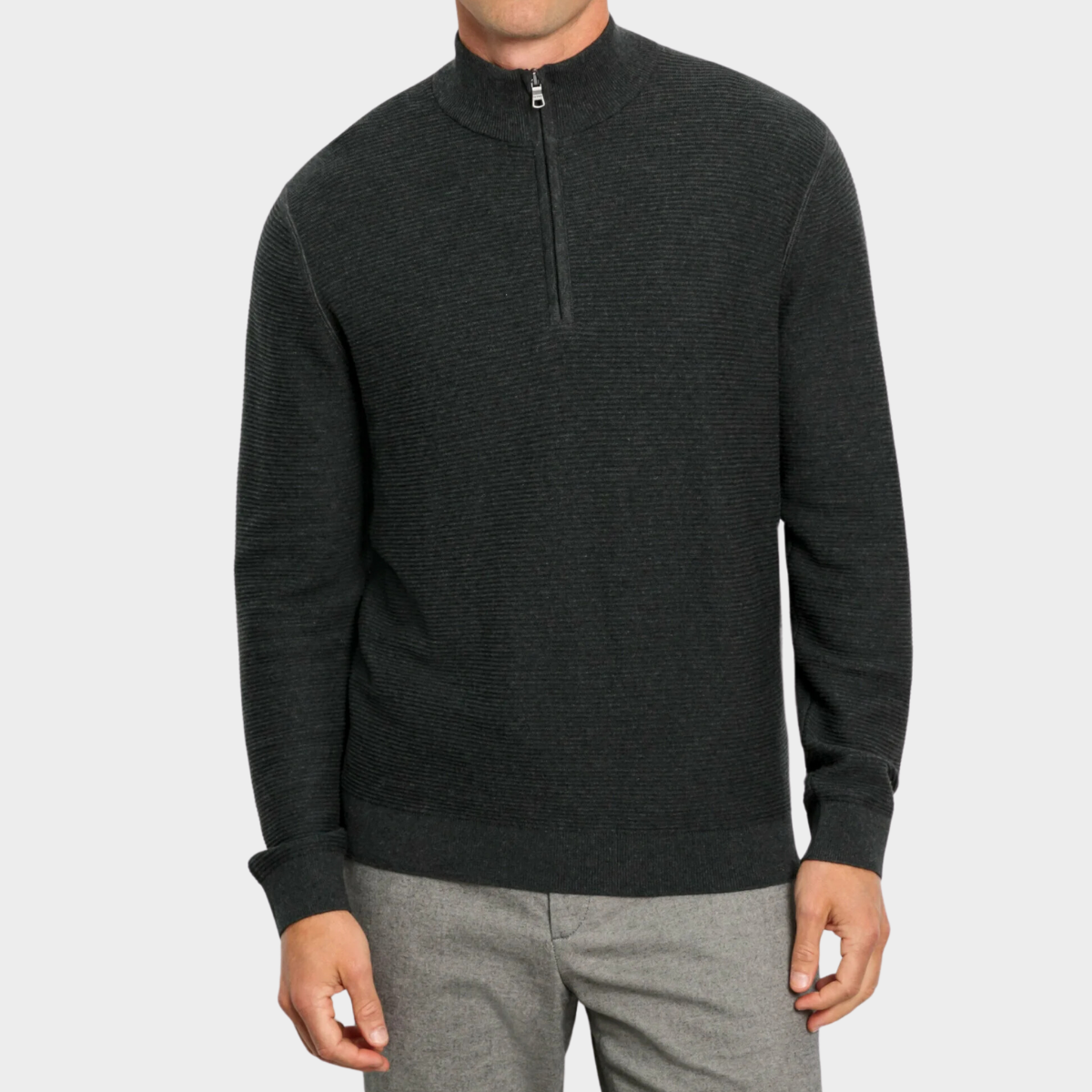 Luxuriöser Halb-Zip Pullover - Tobias