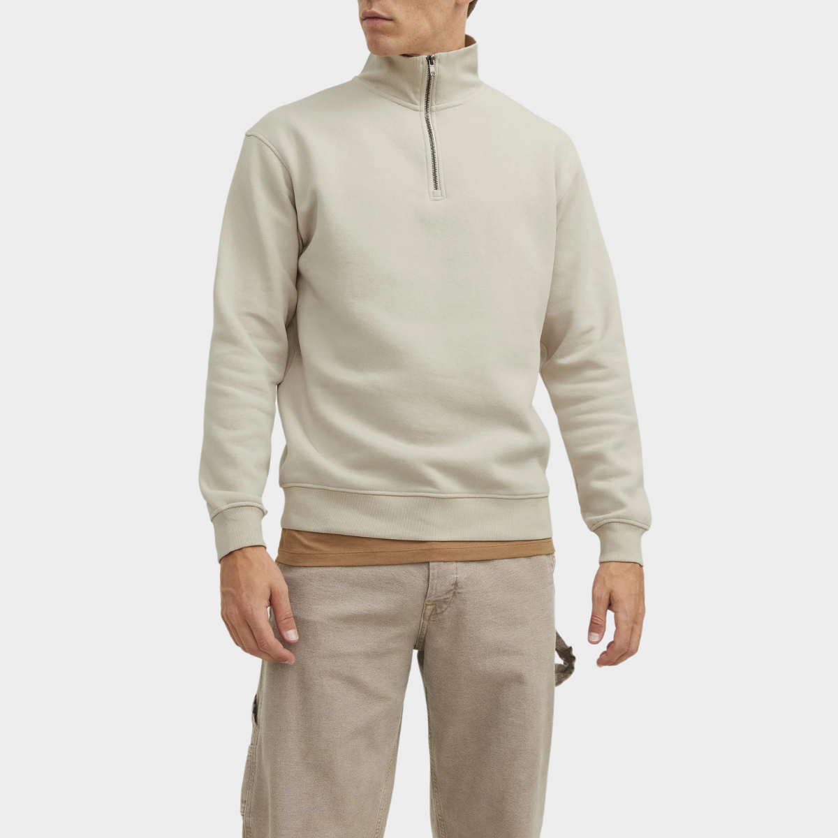 Gestrickter Half-Zip Pullover - Valentin