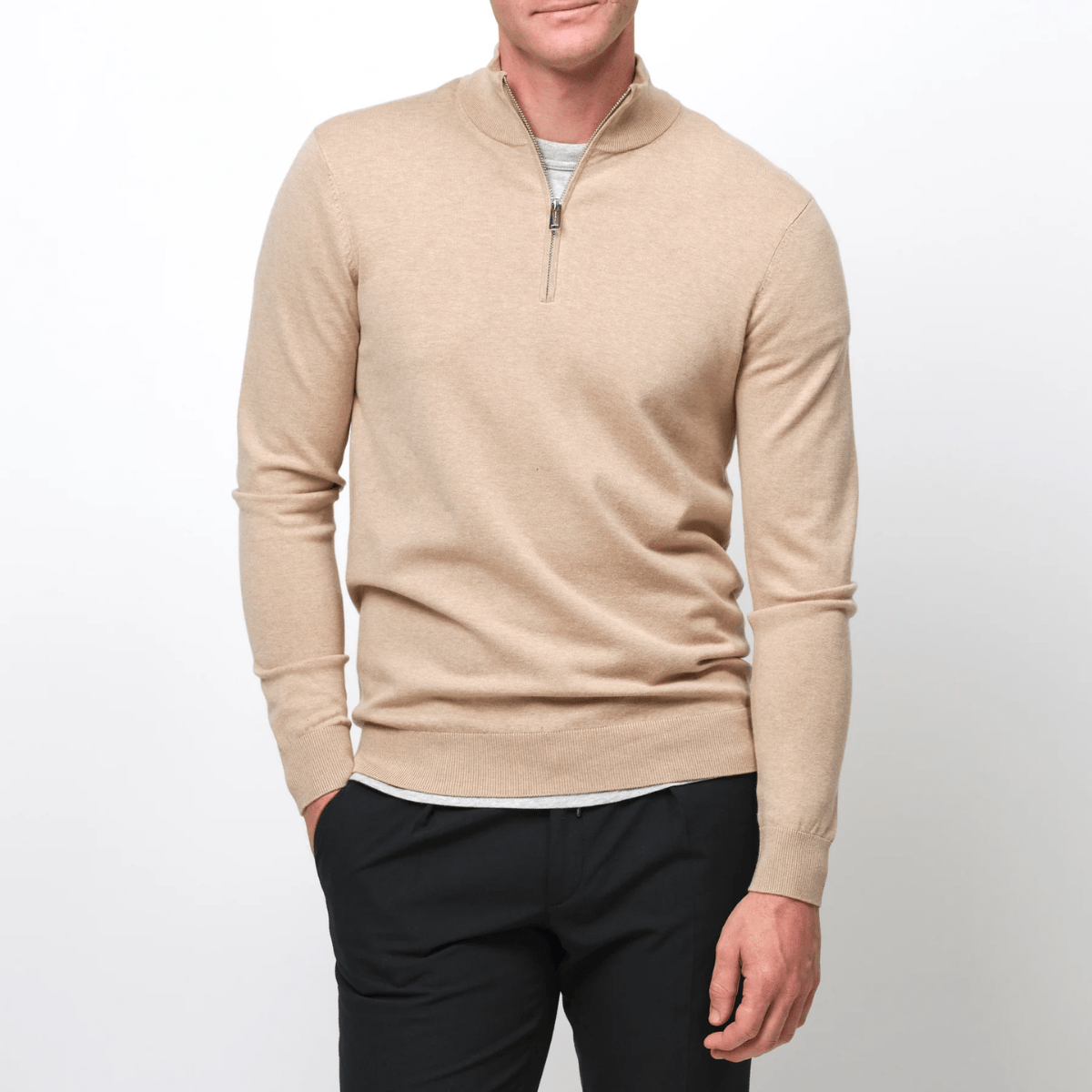 Pullover mit Viertel Reißverschluss - Elias