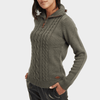 Kabelstrick Pullover mit Halbreißverschluss - Eloise